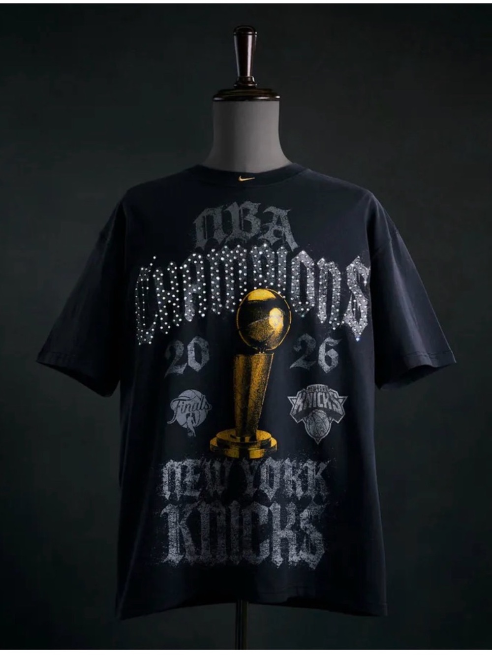 New York Knicks Nike 2026 NBA Finals Champions Authentic T-Shirt Limited Edition